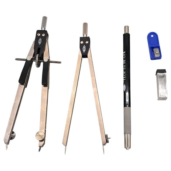 Vtg Alvin Professional Precision Drawing Instruments Set 525JS Made In Germany - Picture 5 of 16